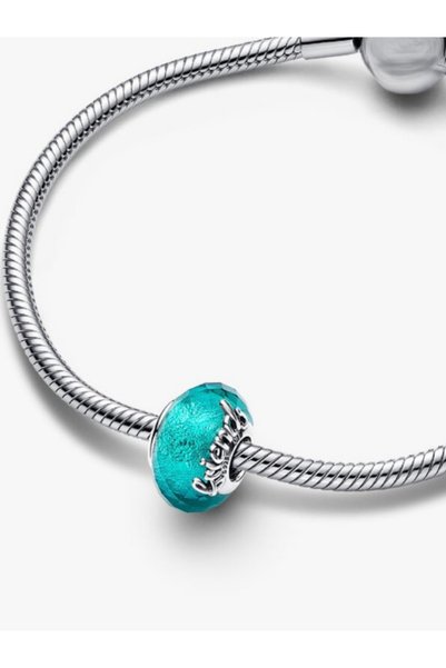 missamori Blue Murano Glass Friendship Charm