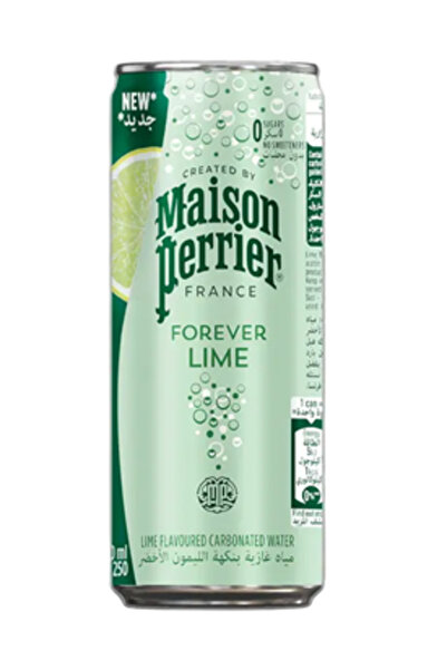 YABANEEZ مياه غازية بنكهة الليمون (علبة) "بيرييه" (كرتونة تحتوي على 30 عبوة)