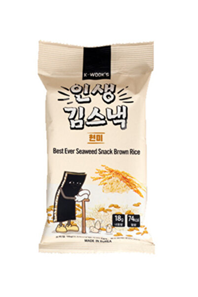 YABANEEZ BROWN RICE SEAWEED SNACK "WOOK'S"