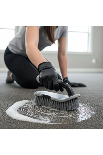 Epilons فرشاة تنظيف السجاد والأرائك والسيارات بمقبض