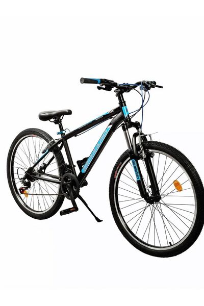 Serraro 24 jant bisiklet mavi oversaiz direksiyon ve boğaz kelebek vites ön a...