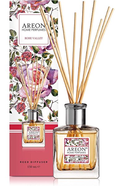 Areon Home Reed Diffuser 150 ml 10 Rattan Reed - Rose Valle