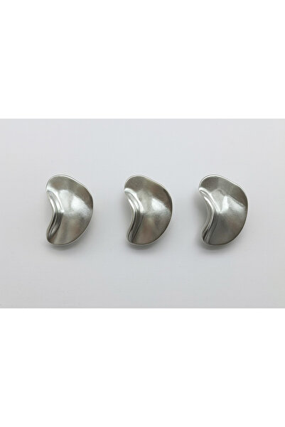kendim fashion Metal Button Silver 36''- 20.32 mm (Pack of 12)