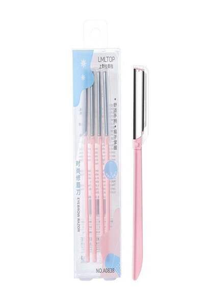 LMLTOP شفرات حلاقة الحواجب المصنوعة من الفولاذ المقاوم للصدأ