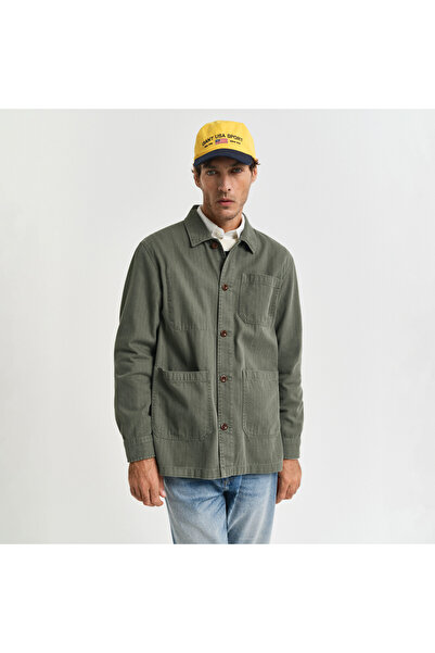 Gant Erkek Yeşil Regular Fit Klasik Yaka Gömlek