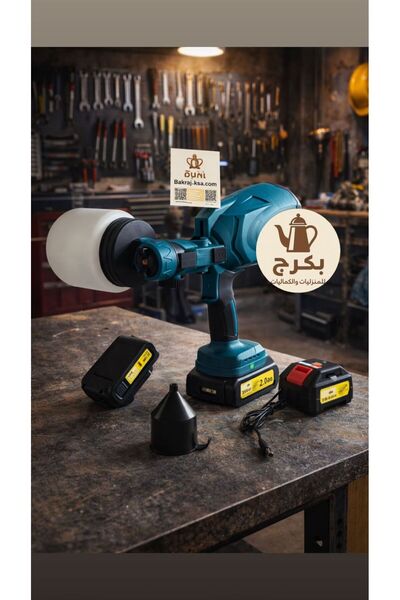 bakraj جهاز رش الطلاء البوية بطاريات للاستخدام المنزلي والمهني