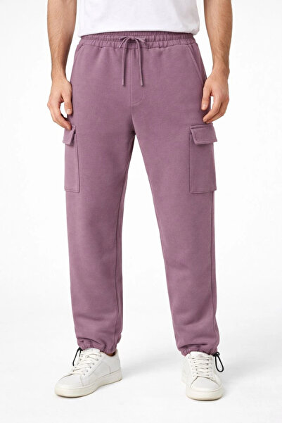 IVORA WEAR Men's Baggy Three Thread K Cargo Pocket I Sweatpants Adjustable Le...