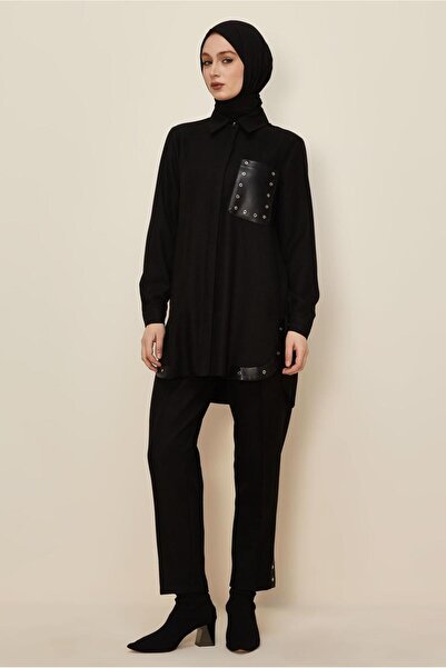 Alvina Eyelet Detail Pants Suit 46206