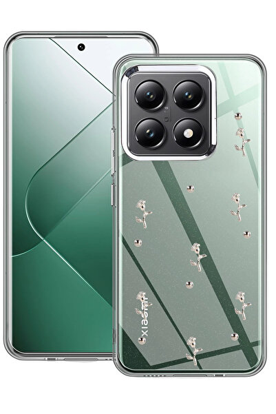 NewFace غطاء STOROZAL Xiaomi Mi 14T Pro بنمط الفيونكة - (93032) نمط 4