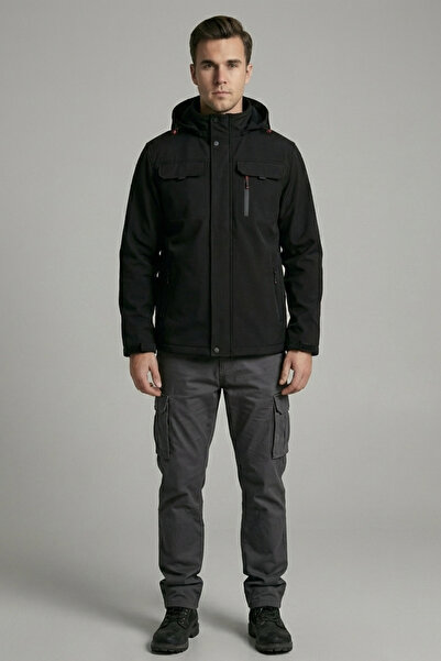 ONZ Culis Erkek Su Ve Rüzgar Geçirmez Softshell Mont İçi Tay Tüyü Kışlık Outdoor