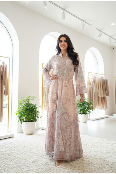 MQ Women's one-piece jalabiya adorned with crystals