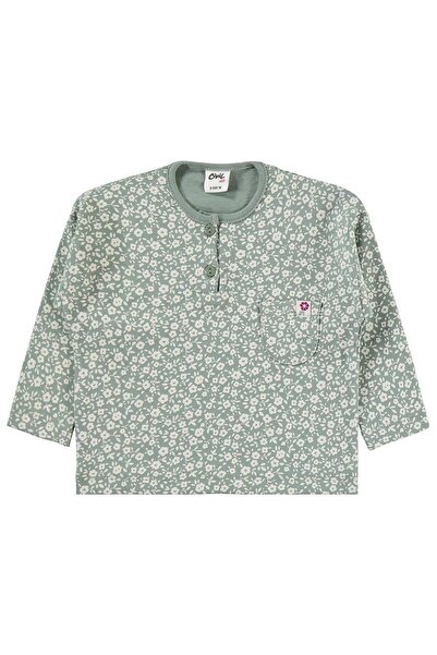 Civil Baby Çiçek Empirme 6-18 Ay Takım - Yeşil 6-9 Ay