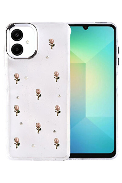 NewFace غطاء ستوروزال لهاتف سامسونج جالاكسي A07 4G بنمط الفيونكة - (101120) ن...