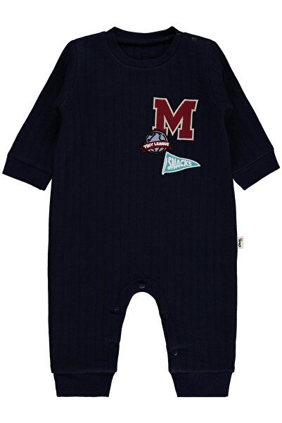 Civil Baby M Κεντητή Ολόσωμη Φόρμα 6-18 Μηνών - Ναυτικό Μπλε 18-24 Μηνών