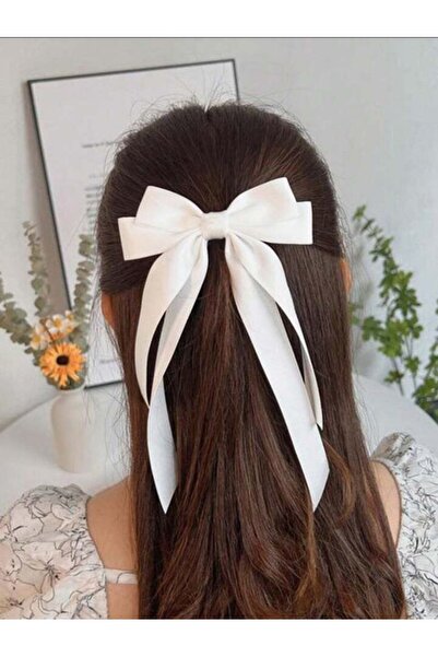 Shiklik Soft and Shiny Satin Bow Women's Hair Clip