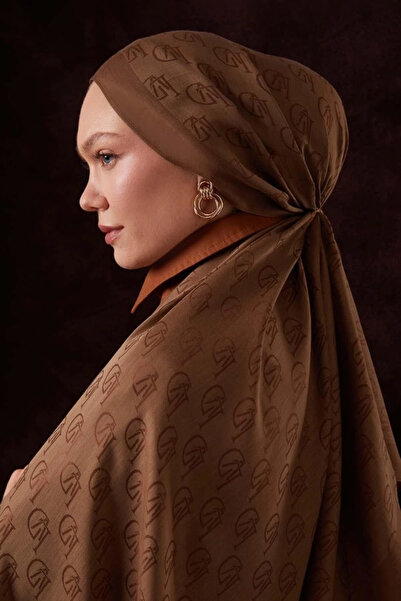 Levidor Lvd Printed Nai̇a Jacquard Shawl-Camel