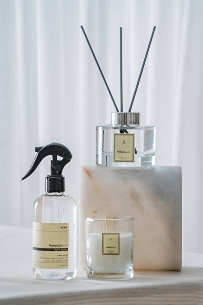 ACAR Golden Vanilla 3 lü Oda Kokusu & Kokulu Mum Seti