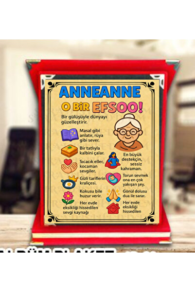 sıradışıhediyem PLAKET ANNEANNE plaketi anneanne ye hediye plaketi doğum günü...