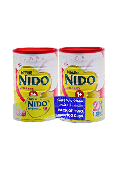 nido حليب للأطفال الصغار من عمر سنة إلى 3 سنوات، عبوتان × 1800 غرام