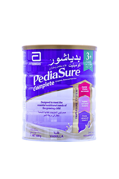 Pediasure حليب كامل الدسم +3 سنوات بنكهة الفانيليا 1600 غرام
