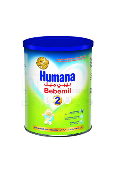 Humana ٢ حليب متابعة للأطفال من ٦ إلى ١٢ شهرًا، ٢ × ٨٠٠ غرام
