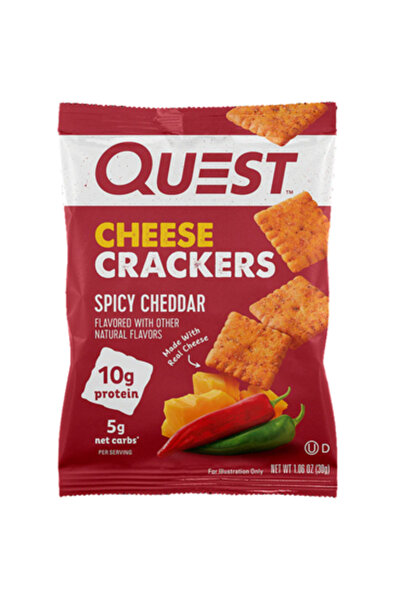 YABANEEZ مقرمشات بروتين الجبن الشيدر الحار "كويست"