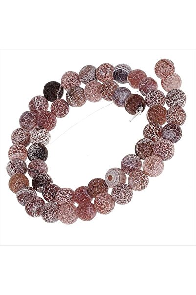 ZERO LAND حجر العقيق ستوروزال غير لامع (105357) 8 مم - ملون