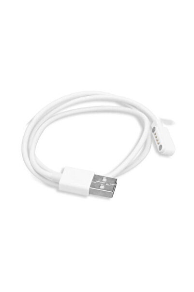 silabor Usb 4 Pin Pogo Kablo Akıllı Saat Manyetik Şarj Kablosu GT88 GT68 KW08...