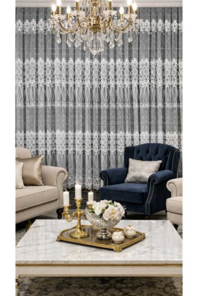 MİR PERDE TÜL 4 SIRA ÇOK DESENLİ 1/3 SIK PİLELİ TÜM ODALARA UYGUN MODEL