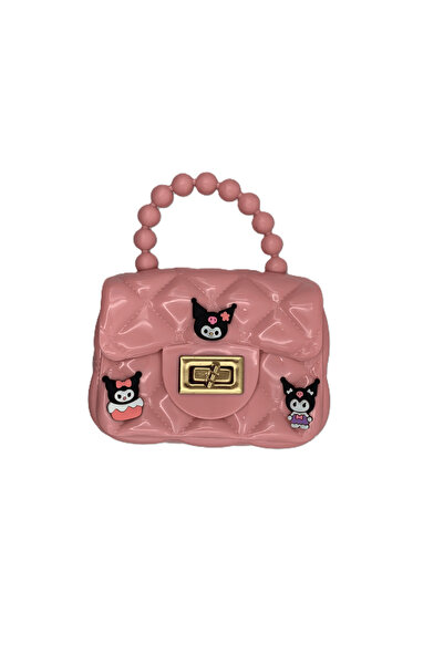 Other حقيبة سلكون أطفال صغيرة مبطنة مع سلسلة ذهبية ورسومات كرتونية – ألوان مت...