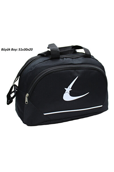 Bevitton Two-Compartment Long Strap Large Black Unisex Travel Fitness and Spo...