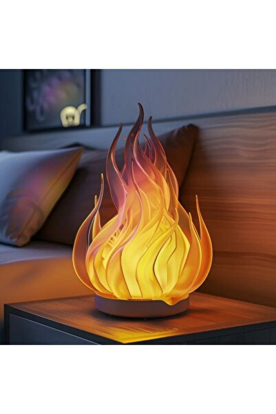 KAMER LED IŞIKLI, ALEV MEŞALE SÖMİNE