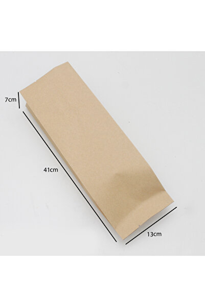 Generic 30 pieces of coffee packaging bags, cardboard color, dimensions 41×13
