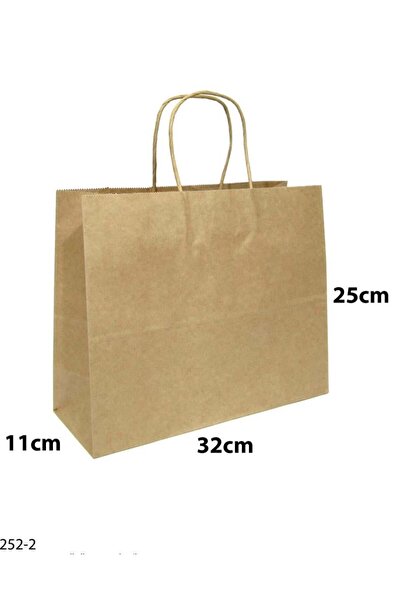 Generic 12 قطعة من أكياس ورقية لون كرتوني الأبعاد 32×11×25 سم