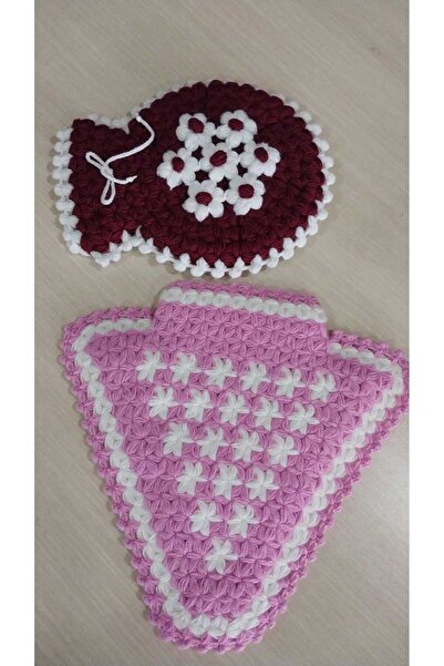 Papatyam 2pcs Hand Knitted Washcloth/ Handcrafted Bath Washcloth/ Dowry Washc...
