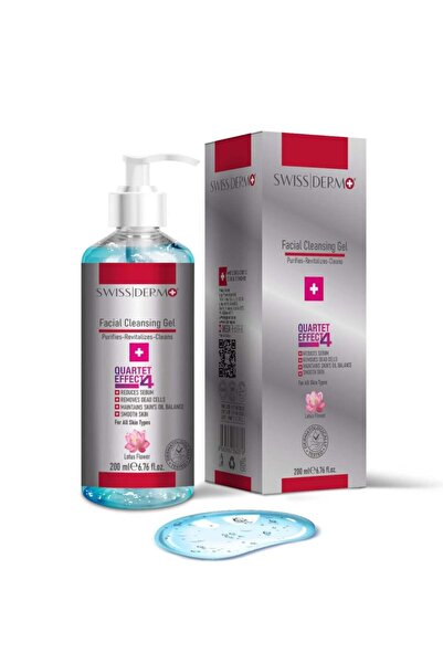 SWISS DERMO سويس ديرمو جل تنضيف الوجه 200 مل facial cleansing gel 200 ml