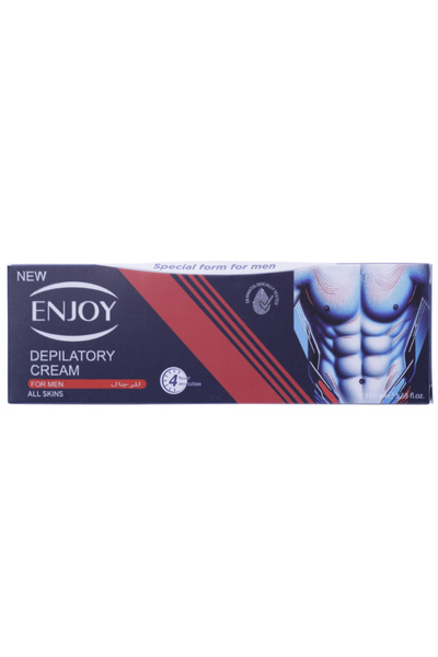 Enjoy كريم إزالة الشعر للرجال، مناسب لجميع أنواع البشرة، 100 مل