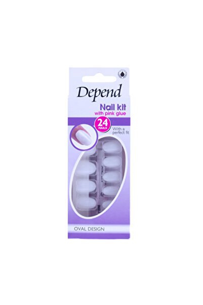 Depend طقم أظافر بيضاوي صغير
