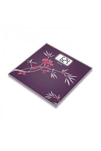 Beurer مقياس وزن بويرر gs 207 زجاجى مزخرف gs 207 spring glass bathroom scale
