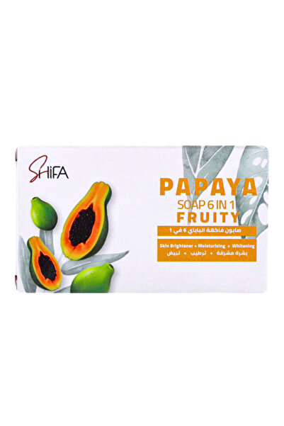 PAPPAYA صابون البابايا بنكهة الفواكه 6 في 1، 135 غرام