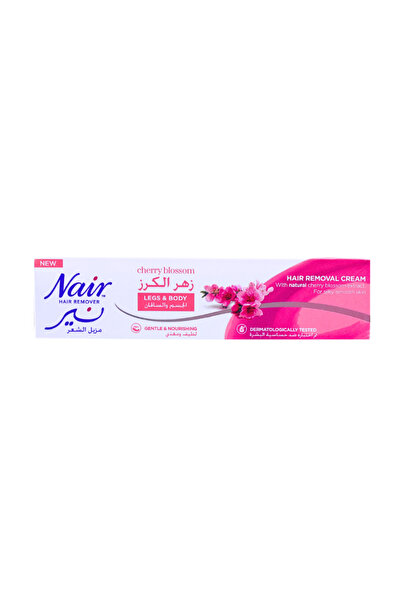 Nair كريم إتش آر إي إم للساقين والجسم برائحة زهر الكرز 110 غرام