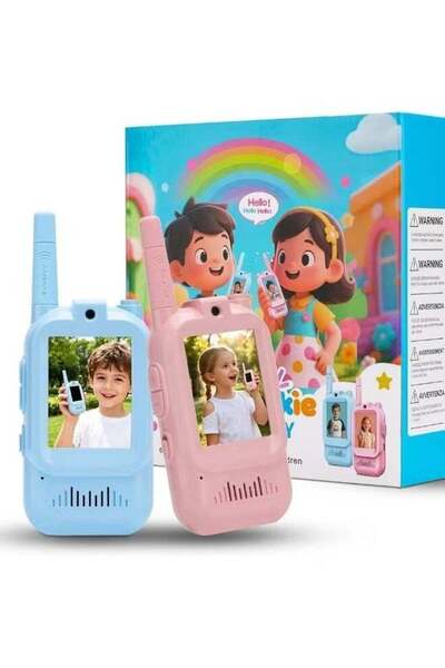 Generic Face-to-Face Video Walky Talkiy for Kids – 2 Pack Rechargeable Video ...