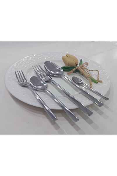 Eylül Naturel Model 60 Parça Çatal Kaşık Takımı (18/10 - 304 Kalite)