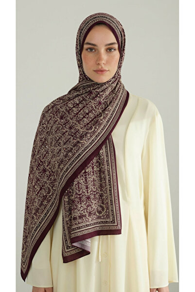 Karaca Eşarp Βαμβακερό σάλι με έθνικ σχέδιο Μορίγια