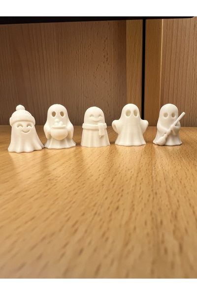 GenelTedarik 5'li Yılbaşı Mini Hayalet Seti Figürler Dekoratif 2.5 cm (5 Adet)