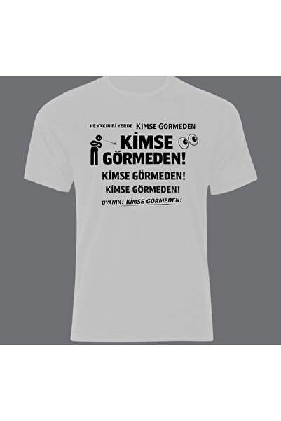 fame-stoned Nobody Saw It Coming Printed Unisex 100% Cotton White T-Shirt