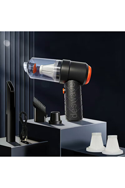 deswave Mini Şarjlı Vakumlu Üflemeli Kablosuz Araç İçi El Süpürgesi