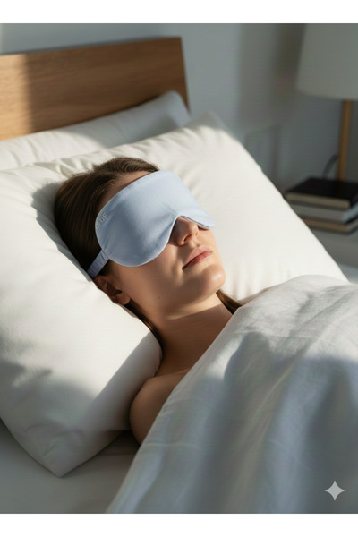 ARN HOMEWEAR Mască de dormit din bumbac cu model