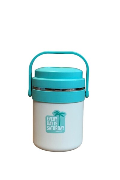 WDA Stainless Steel Thermal Lunch Box with Handle – Insulated Food Container ...