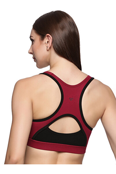TEENS LIFESTYLE Pack of 2 - Super Combed Elastane Medium Impact Full Coverage Slip-On Bra with Removable Pads